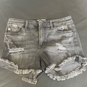 JUST USA Black Denim Shorts Size M